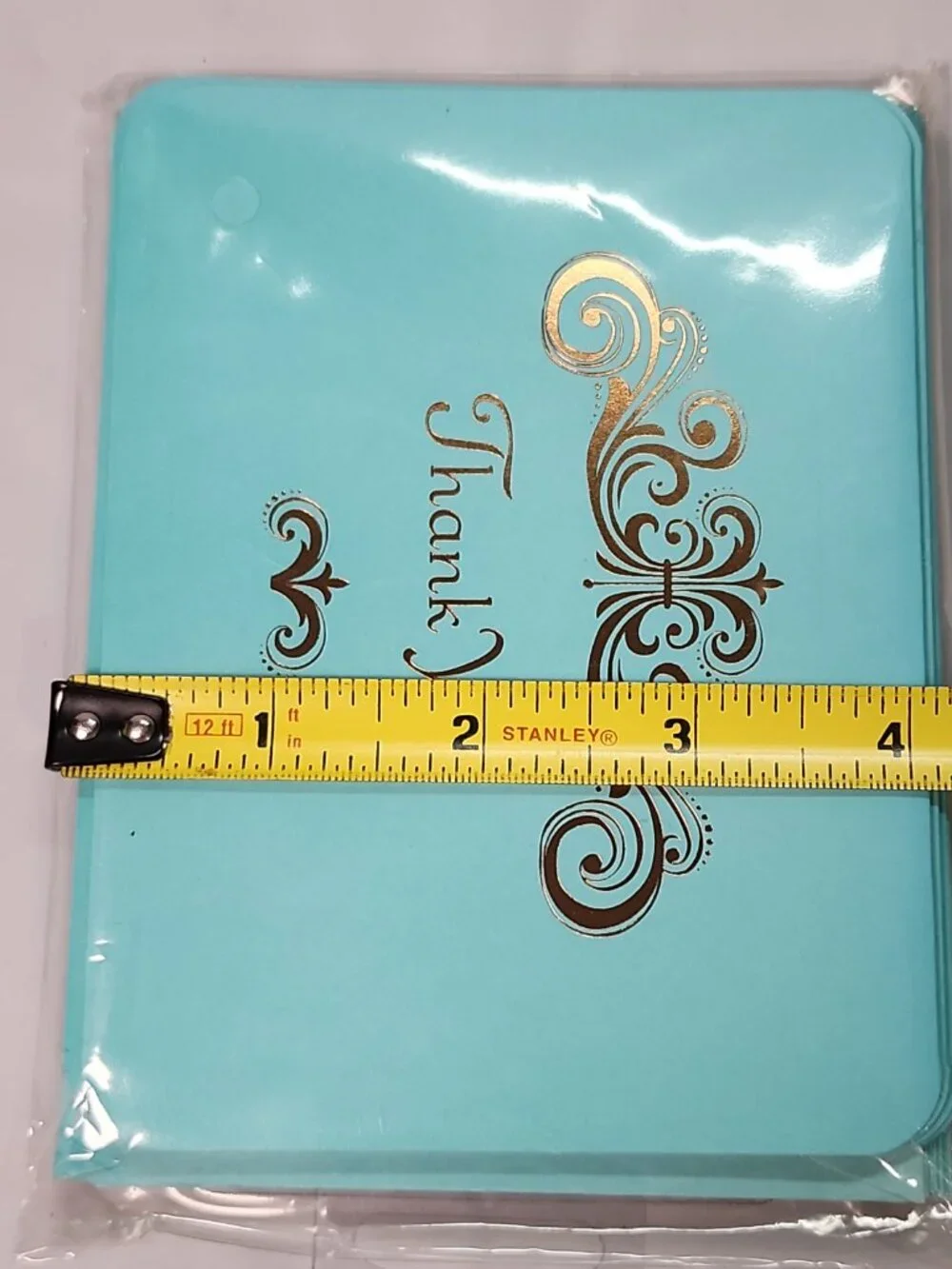 American Greetings Teal Blue 10 Thank You Blank Note Cards With Envelopes